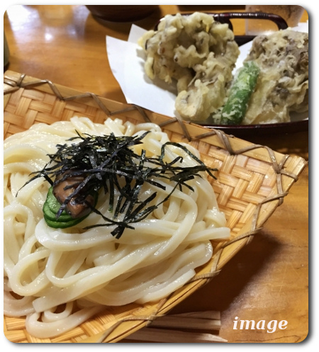 うどんと天ぷら